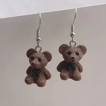 Náušnice Fashion Jewelry Náušnice medvídek hnědý EA523