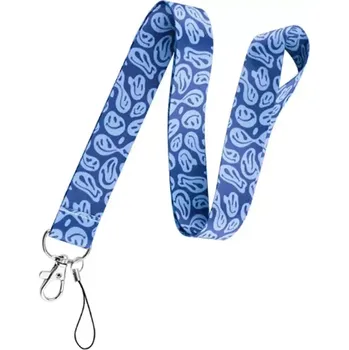 Lanyard Šňůrka na klíče Blue faces