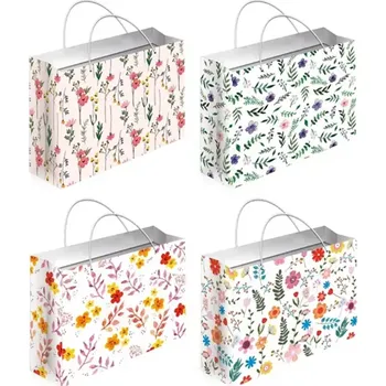 Dárková taška Anděl Dárková taška květiny S 15 x 12 x 5,5 cm