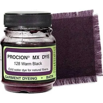 Speciální výtvarná barva Barva Jacquard Procion MX na bavlnu odstín 128 Teplá černá