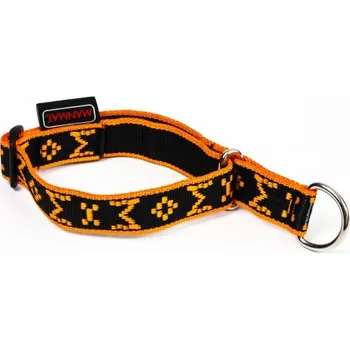 Obojek pro psa ManMat obojek POLOSTAHOVACÍ pro MALÁ PLEMENA - oranžová
