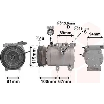 Kompresor klimatizace Kompresor, klimatizace VAN WEZEL 8200K341