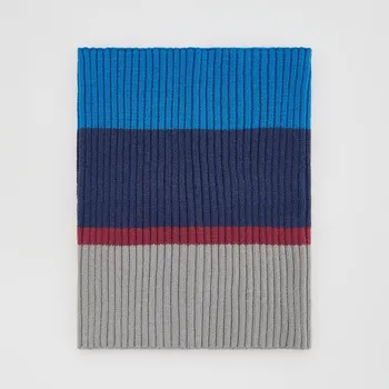 Čepice Reserved - Komínová šála z žerzejového žebrovaného úpletu - tmavomodrá - 776GT-59X - 776GT-59X-ONE