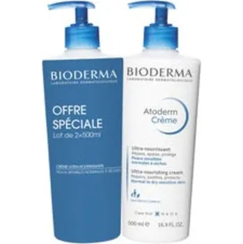 Tělový krém Bioderma Atoderm Ultra-Nourishing Moisturising Cream Duopack - Výživný hydratační tělový krém 1000 ml