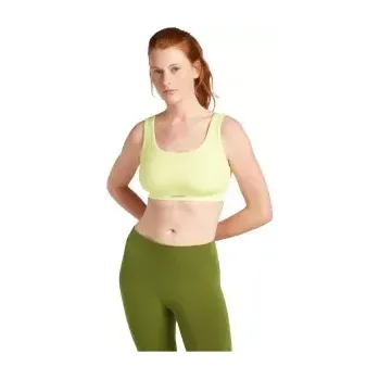 Dámské termo spodní prádlo Icebreaker women Merino Blend Rib Lotus Bra Citrine