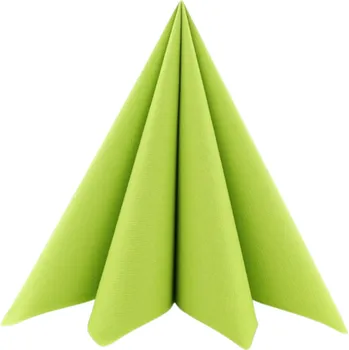 Papírový ubrousek Mank GmbH Airlaid kiwi zelené ubrousky UNI - Kiwi 40x40cm 50ks