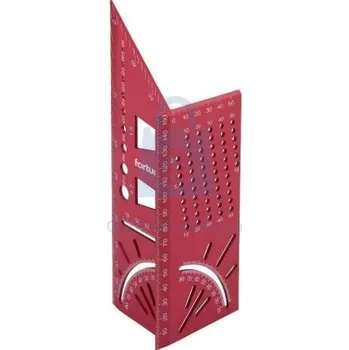 Úhloměr Úhelník truhlářský 3D víceúčelový, FORTUM 215 x 72 x 63 mm, balení 1 ks