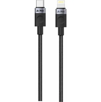 Datový kabel Kabel iPEAX 90010102 USB-C/Lightning 1m Black