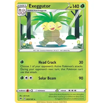 Sběratelská karetní hra Exeggutor 005/185 - Vivid Voltage Typ karty: Non-Holo