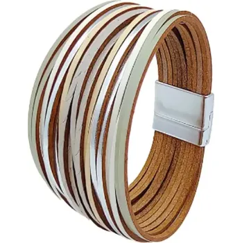 Souprava šperků Fashion Jewelry Dámský náramek vícevrstvý Boho nature pastel vibes