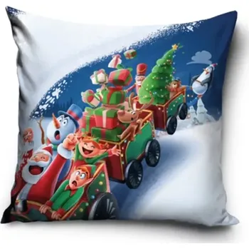 Povlak na dekorativní polštářek TipTrade Povlak na polštářek Vánoční jízda 40 x 40 cm