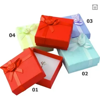 Dárková krabička Boxiecraft Krabička na šperky s mašlí výběr z více barev KNS-JH4