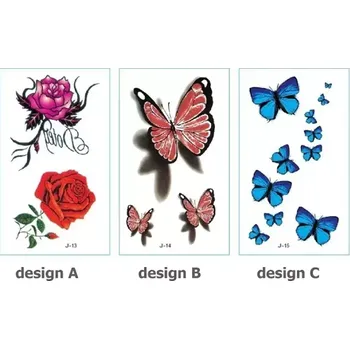 Odstranitelné tetování Rocolo Design Tetovací obtisky barevné 6 x 9,5 cm OP136