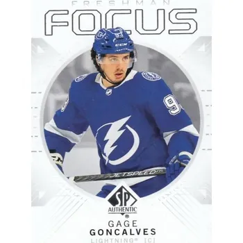 Sběratelská karetní hra insert RC karta GAGE GONCALVES 24-25 SP Authentic Freshman Focus číslo FF-23