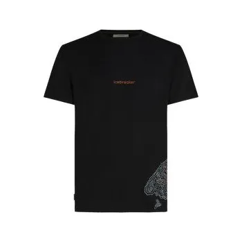 Icebreaker Merino 150 Tech Lite SS Tee 30th Anniversary Men BLACK černá XXL