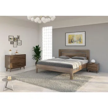 Postel FMP Lignum Laiva II postel - rovné nohy - buk průběžný Moření: přírodní lak, Výška bočnice: 50 cm, Rozměr: 140 x 200 cm