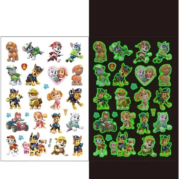 Odstranitelné tetování Glow Tattoo Dočasné tetování svítící ve tmě Tlapková patrola CG-A30