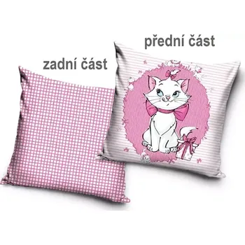 Povlak na dekorativní polštářek Carbotex Povlak na polštář Aristokočky kočička Marie 40 x 40 cm