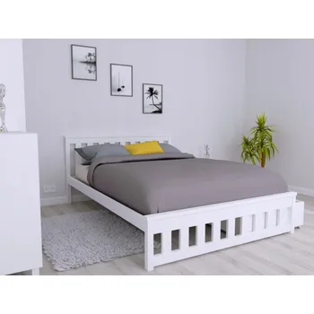 Postel VOMAKS Postel MONTANA 100x200 | MASIV BOROVICE Barva: barva bílá