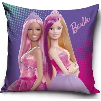Povlak na dekorativní polštářek Carbotex Povlak na polštář Barbie dvě princezny 40x40cm