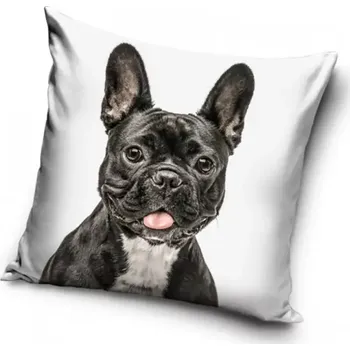Povlak na dekorativní polštářek Carbotex Povlak na polštářek Francouzský Buldoček 40 x 40 cm
