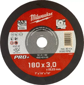 Řezný kotouč MILWAUKEE 4932451493 řezný kotouč na kov 180x3mm