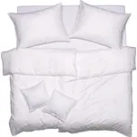 SCANquilt povlečení EXCLUSIVE TENCEL PLUS peříčka bílá 140 x 200/70 x 90 cm
