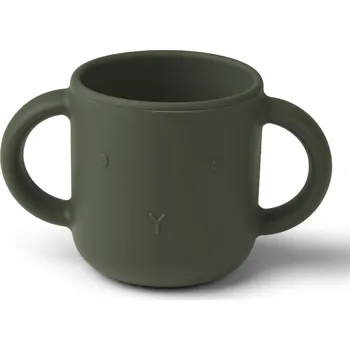 LIEWOOD Dětský silikonový hrnek Gene Rabbit Hunter Green