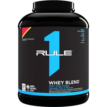 Protein Rule1 Whey Protein (2240 g, Jahodový banán)