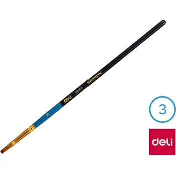 Umělecký štětec Štětec syntetický plochý č. 3 DELI