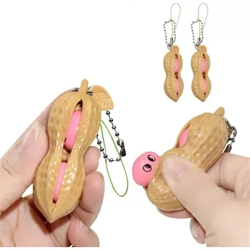 Abedeo Přívěsek na klíče Antistresové arašídy