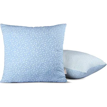 Povlečení DARRÉ Bavlněný povlak na polštář Venkovský sen - světle modrý Velikost: 70 x 90