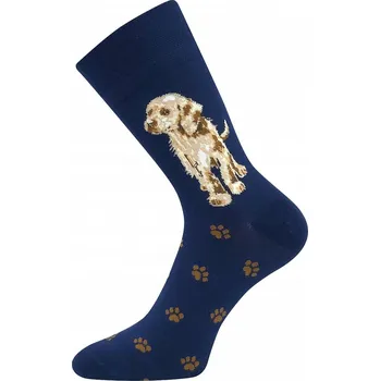 Dámské ponožky Lonka Foxana dámské bambusové ponožky pejsci