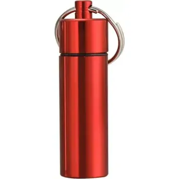 Přívěsek na klíče Kapsle na léky červená velká