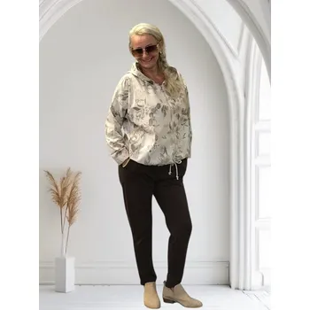 Dámský kabát Bernie dámská bunda s kapucí Barva: smetanová, Size system: One size