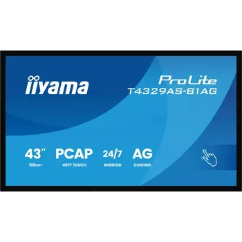 Monitor 43" iiyama T4329AS-B1AG:IPS,4K UHD,Android,24/7