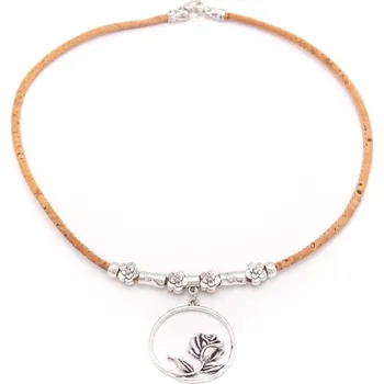 Kabelka Korkový náhrdelník - Růže