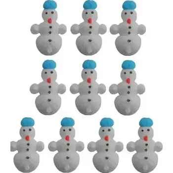 Jedlá dekorace na dort Fagoš Cukrové ozdoby Sněhuláci 6g