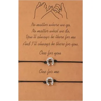 Náramek MiTe Párový náramek pro štěstí podkova 2 kusy