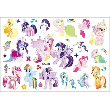 Tetování Tattoo Co. Dočasné tetování Poníci My Little Pony 17x10 cm