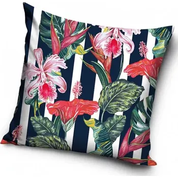 Povlak na dekorativní polštářek Carbotex Povlak na polštářek Květinový ráj 40 x 40 cm