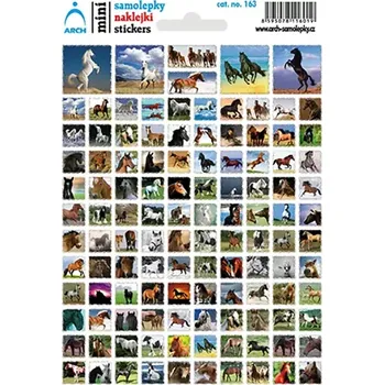 samolepka Arch Školní minisamolepky koníci 116 ks