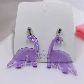 Náušnice Fancy Co. Náušnice Dinosaurus fialová EA990