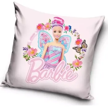 Povlak na dekorativní polštářek Carbotex Povlak na polštář Barbie Motýlí princezna 40 x 40 cm