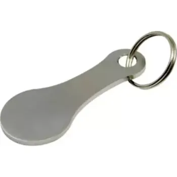Cackey Klíčenka Žeton do nákupního vozíku stříbrná