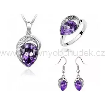 Souprava šperků Souprava Swarovski elements pro náročné violet dream