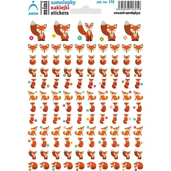 samolepka Arch Školní minisamolepky lištičky 115 ks