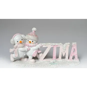 Vánoce Zimní dekorace, polyresin, 10 x 21 cm