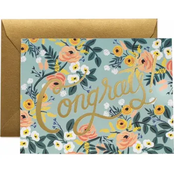 Rifle Paper Co. Přání s obálkou Congrats!