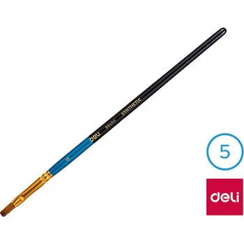 Umělecký štětec Štětec syntetický plochý č. 5 DELI